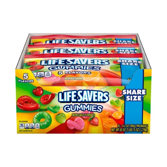 Gomitas 5 Sabores Lifesavers UND