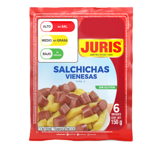 Salchichas Vienesas Juris 150 Gr