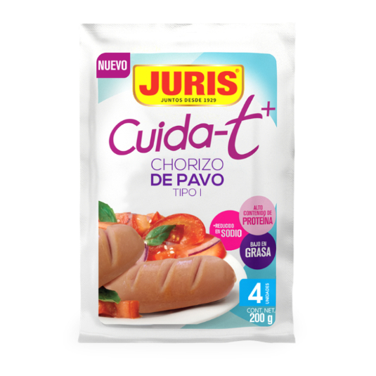 Cuidat+ Chorizo De Pavo Juris 200 Gr