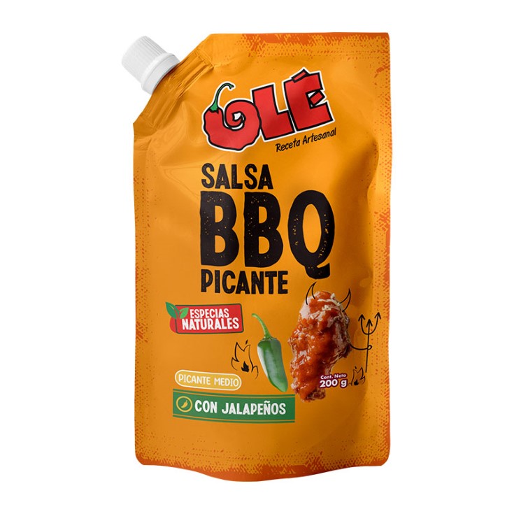 Ole Salsa Bbq Picante 200 Gr.