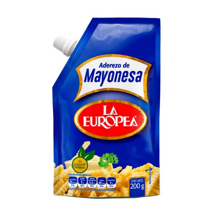Aderezo De Mayonesa La Europea 200 Gr.