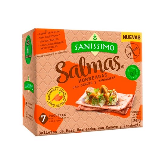 Galletas de Camote y Zanahoria Sanissimo 126GR