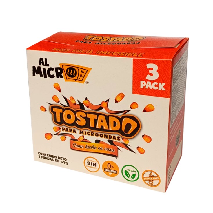 Tostado para Microondas Three Pack al Micro 129GR C/U