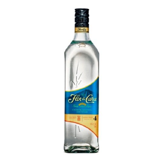 Ron Extra Seco Blanco 4 Años Flor de Caña 750ML