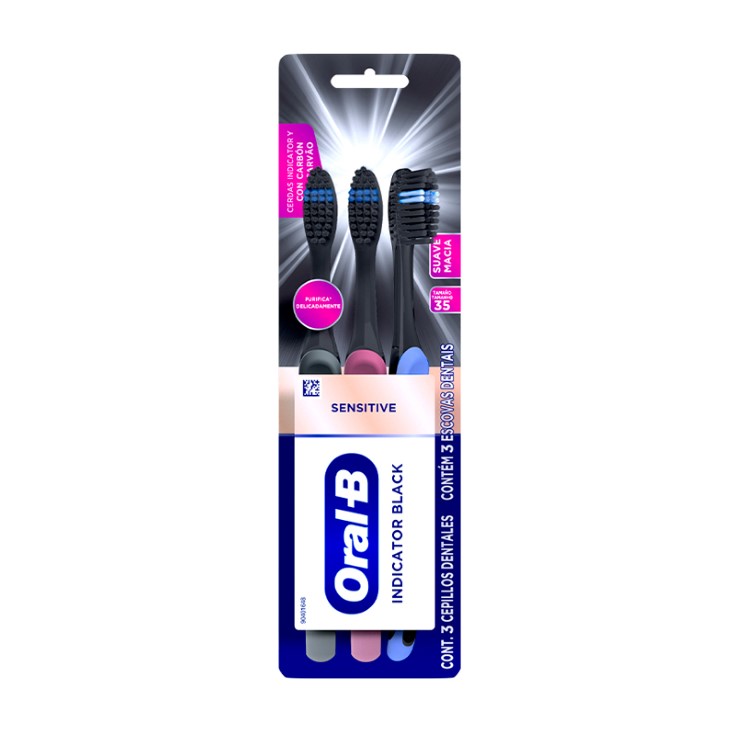 Cepillo Suave Oral-B Indicat Black Sensitive X3Un