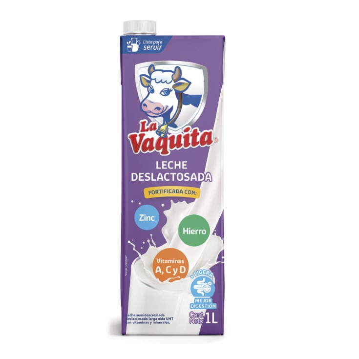 Leche Deslactosada La Vaquita Uht 1Lt
