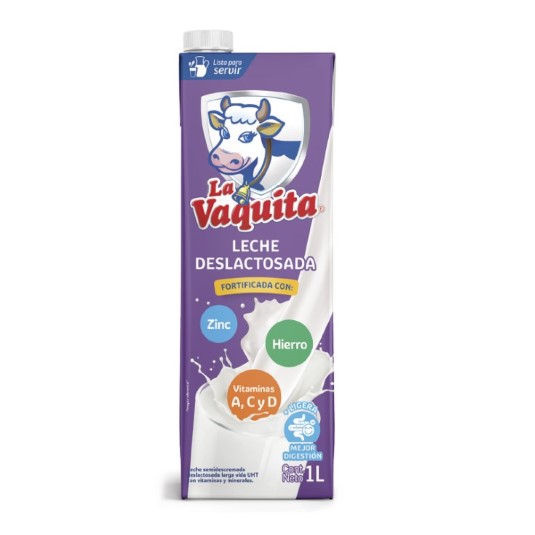 Leche Deslactosada La Vaquita Uht 1Lt