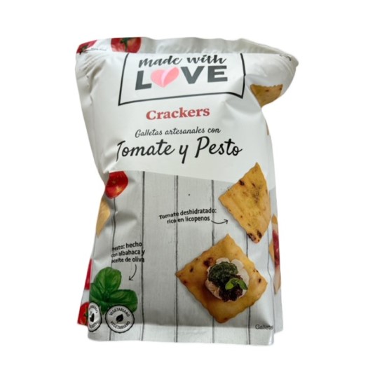 Galletas Artesanales con Tomate y Pesto Made with Love 160GR