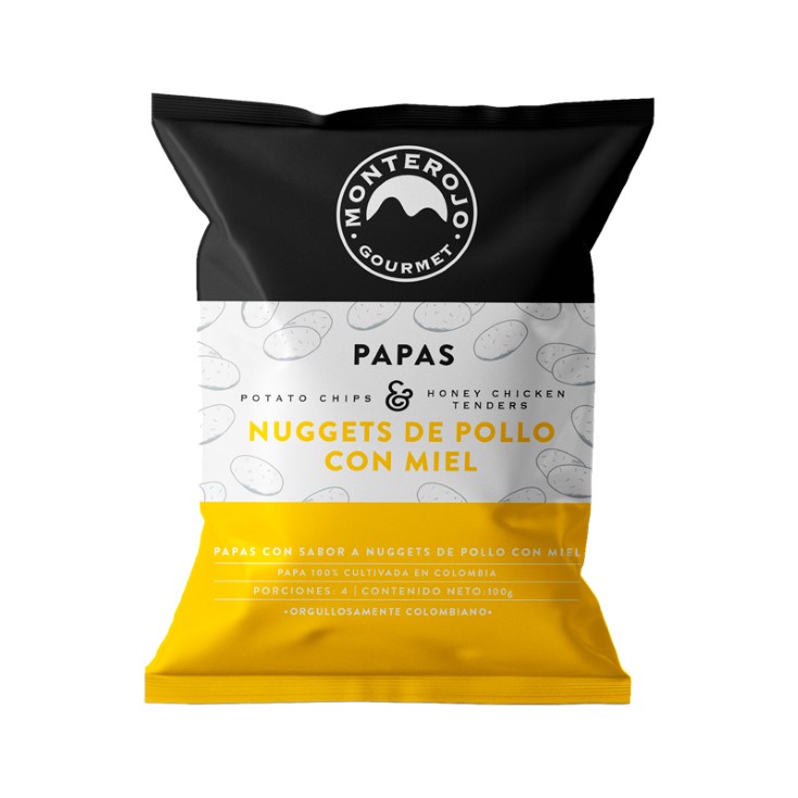 Papas Sabor Nuggets de Pollo con Miel Monterojo 100GR