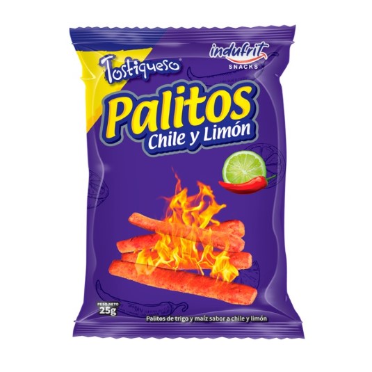 Palitos Sabor Chile y Limón Tostiqueso 25GR