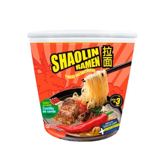 Ramen Costilla De Cerdo Shaolin 70 Gr. 