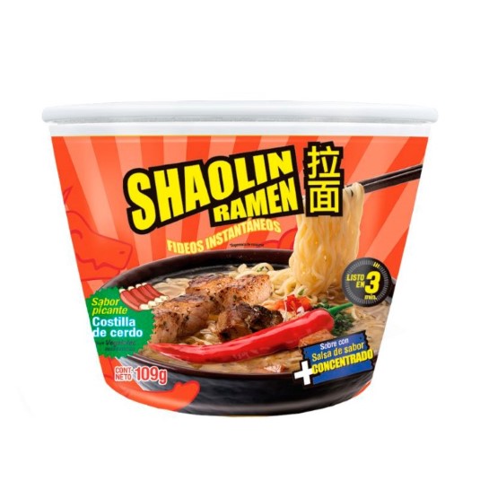 Ramen Costilla De Cerdo Shaolin 109 Gr.