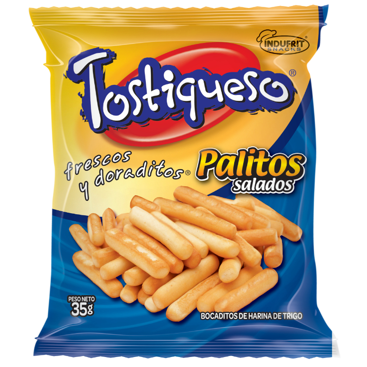 Palitos Salados Tostiqueso Funda 35 Gr Palitos Salados Tostiqueso Funda 35 Gr
