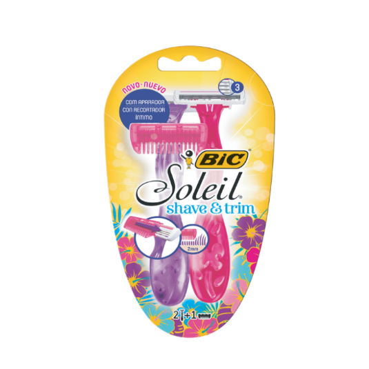 Afeitadora Desechable Mujer Soleil Trimmer X2 Bic