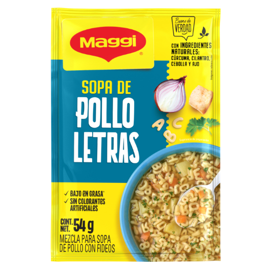 Sopa De Pollo Letras Maggi 54 Gr