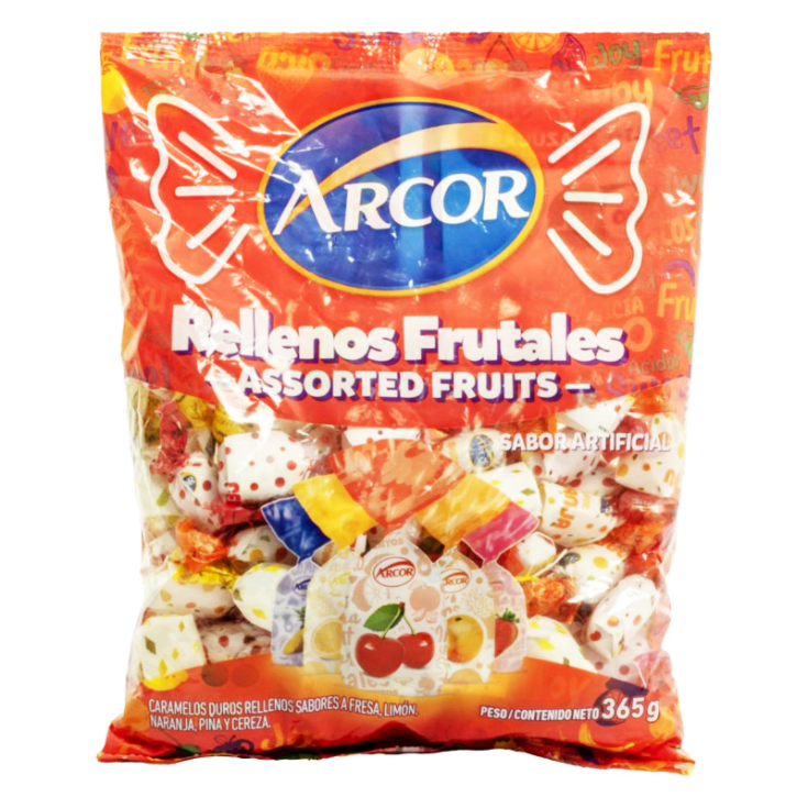 Caramelos Rellenos Sabores Frutales Arcor 365GR Caramelos Rellenos Sabores Frutales Arcor 365GR