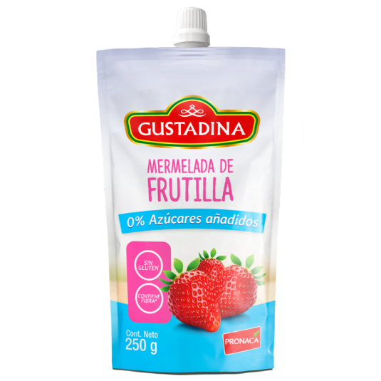 Mermelada De Frutilla Sin Azúcar Gustadina 250GR
