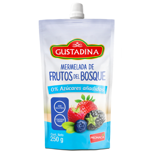 Mermelada De Frutos del Bosque Sin Azúcar Gustadina 250GR