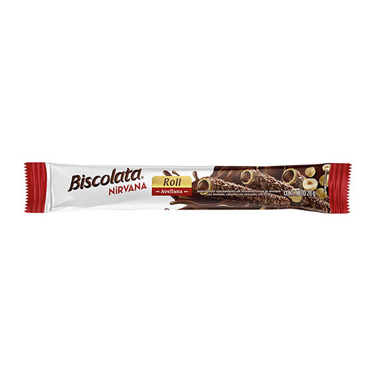 Galleta Wafer Tipo Barquillo con Relleno Biscolata Nirvana 2