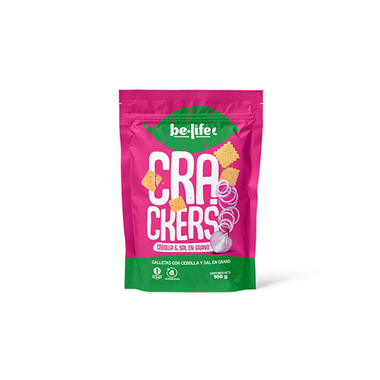 Galletas con Cebolla y Sal en Grano Be Life Cracker 160GR