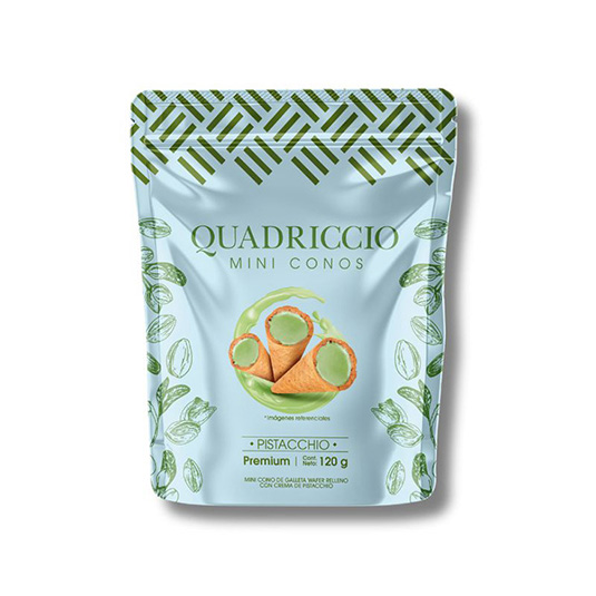 Mini Conos Rellenos de Cacao Quadriccio 120GR