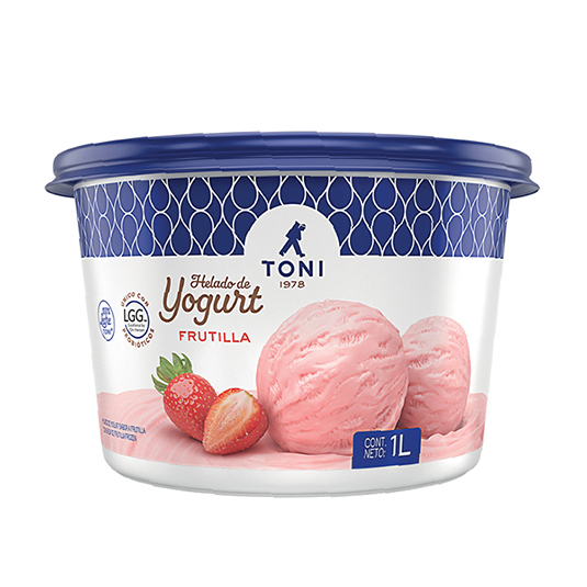 Helado De Yogurt Frutilla Toni 1Lt