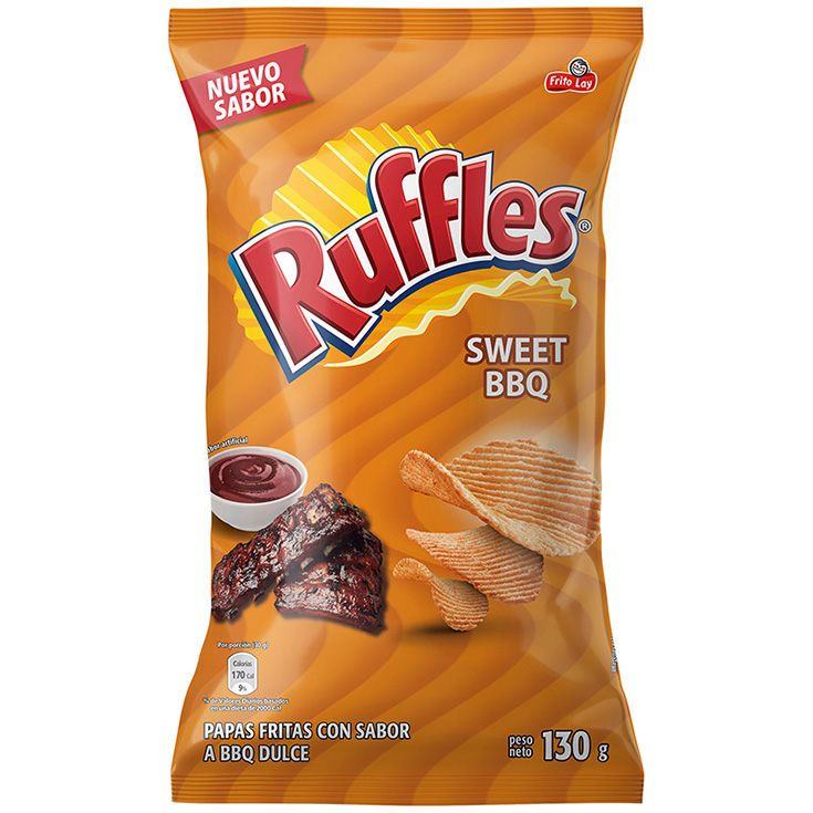 Papas Sweet Bbq Ruffles 130GR
