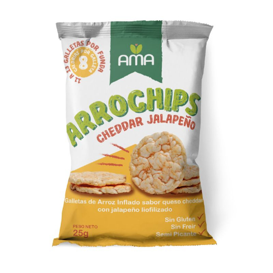 Galleta De Arroz Queso Ama Arrochips 25GR