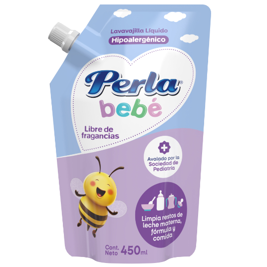 Lavavajillas Neutro Perla Bebe Doypack 450Ml