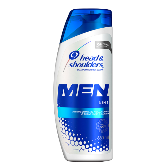 Shampoo Para Hombre 3En1 Head&Shoulders 650ML
