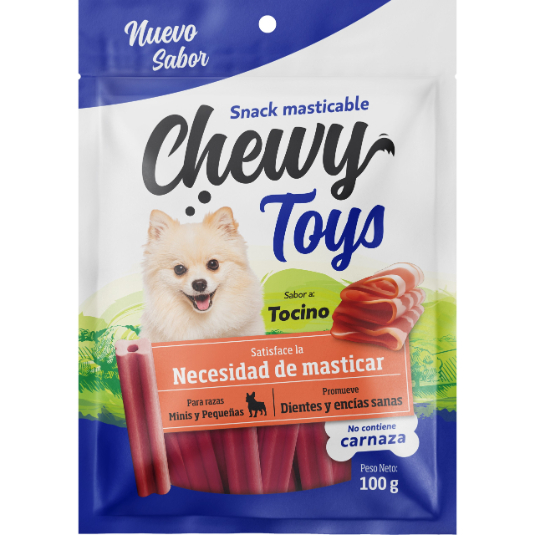 Chewy Toys Sabor Tocino - Razas Minis Y Pequeñas