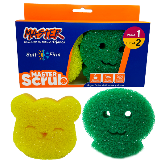 Esponja Scrub Master Paga 1 Lleva 2 Un