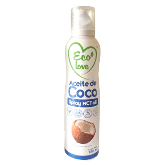 Aceite De Coco Mct Spray Ecolove 180 Ml.