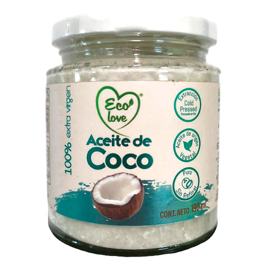Aceite De Coco Extravirgen Ecolove 190 Ml.