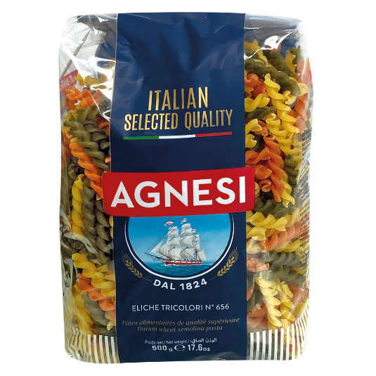 Fusilli Tricolori Agnesi N.656 500 GR.