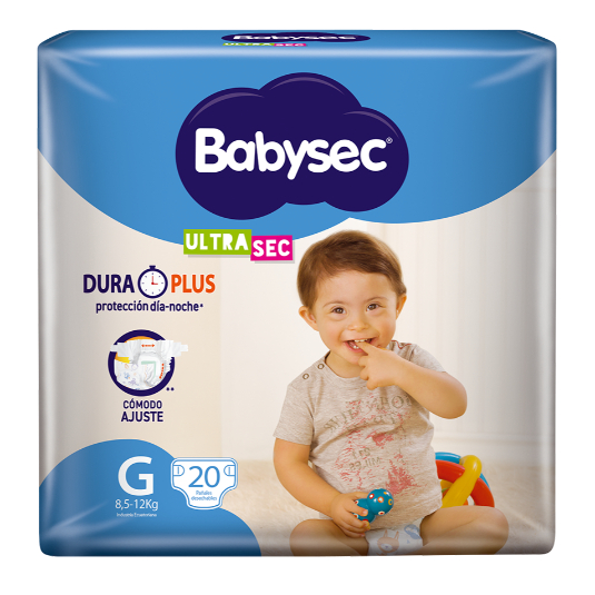 Pañal Ultrasec Duraplus Grande Babysec X20
