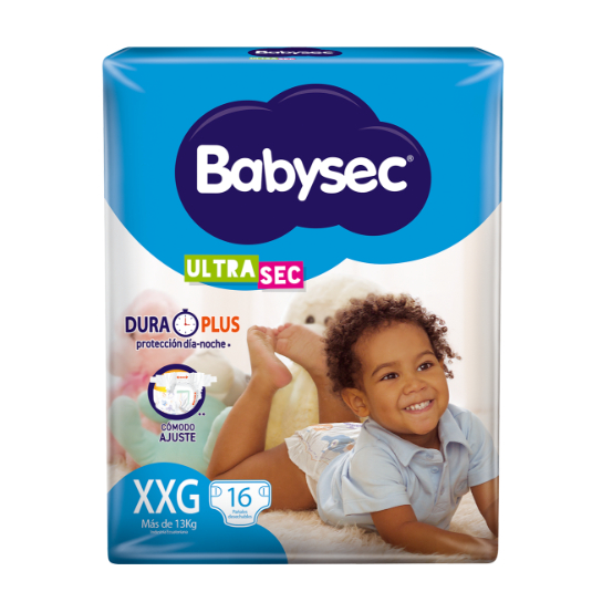 Pañal Ultrasec Duraplus XXG Babysec X16