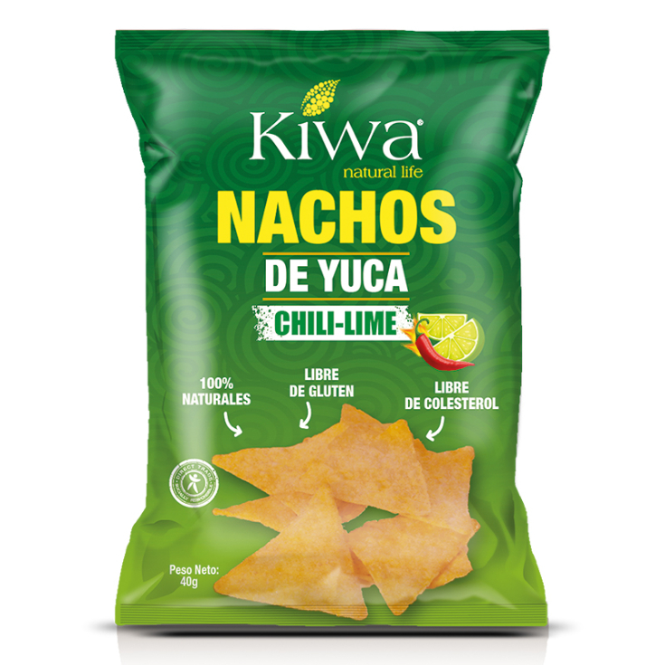 Nachos de Yuca Gluten Free-Chili y Limón Kiwa 40GR Nachos de Yuca Gluten Free-Chili y Limón Kiwa 40GR