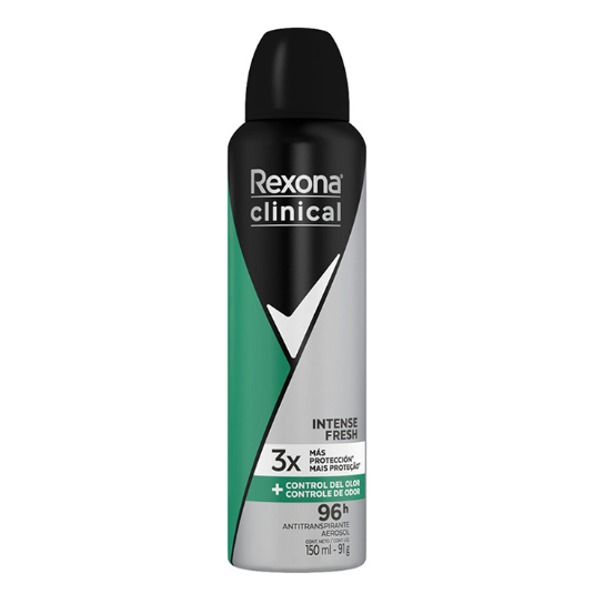 Desodorante Clinical Men Aerosol Intense Fresh 96H Rexona X9