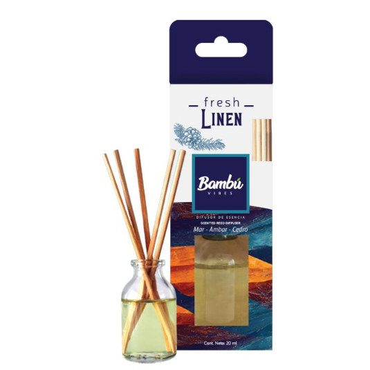 Bambú Tips Difusor Esencia Fresh Linen 20 Ml