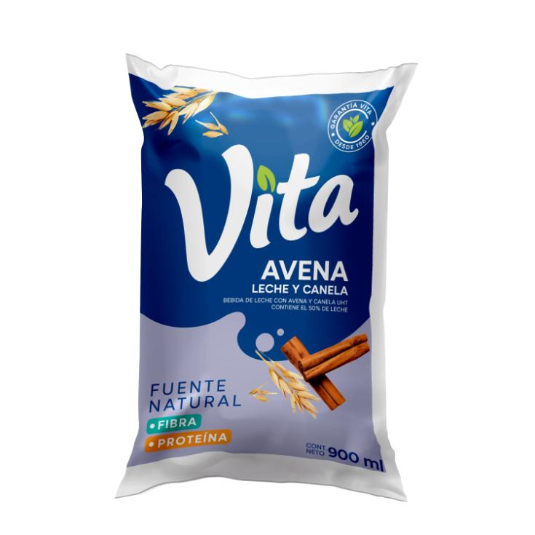 Avena Funda Con Leche Y Canela Vita 900ML