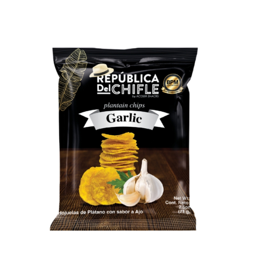 Snack De Platano Con Garlic Republica De Chifle 71GR