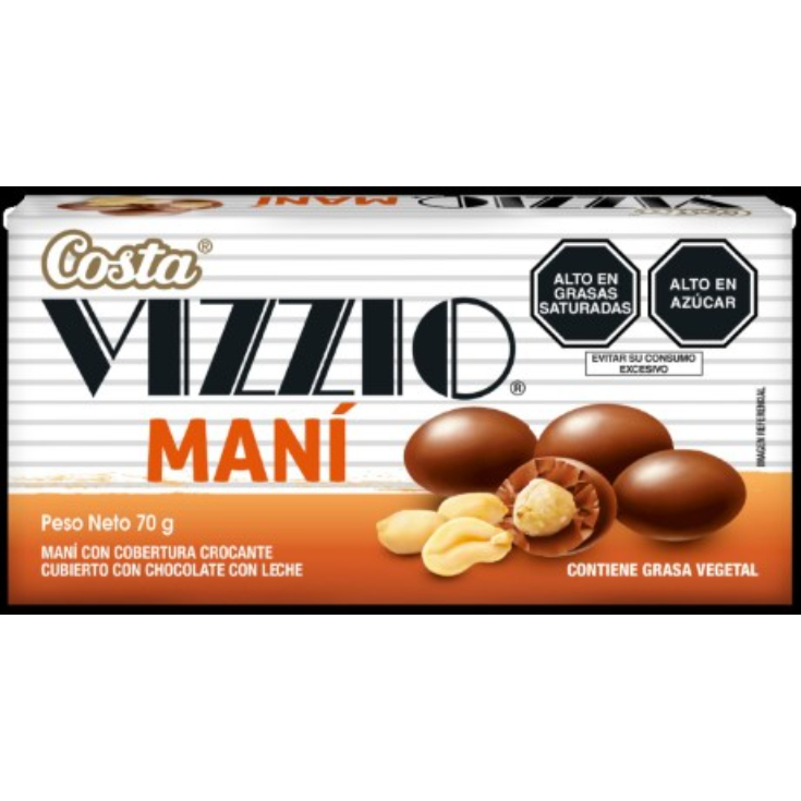 Chocolate Con Maní Vizzio 70GR