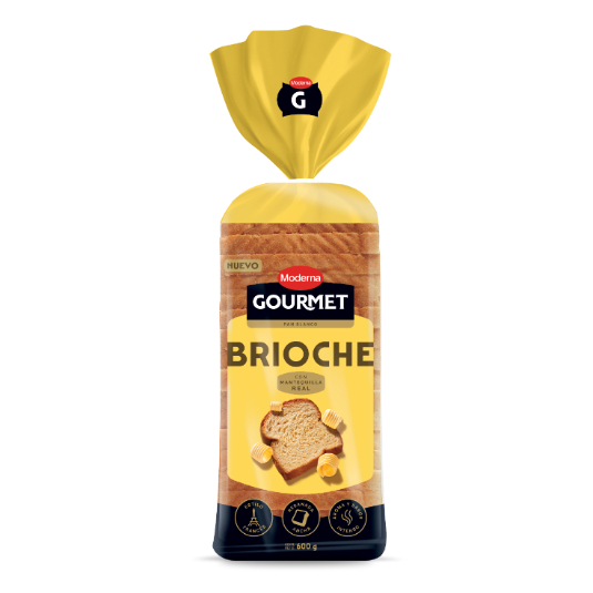 Pan Blanco Brioche Con Mantequilla Gourmet 600GR