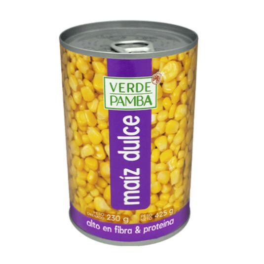 Maiz Dulce Enlatado Verde pamba  425 Gr