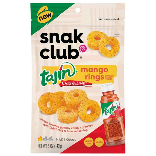 Gomas Aros De Mango Con Tajin Snack Club 142GR