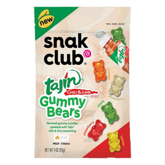 Gomas Osos Con Tajin Snack Club 142GR