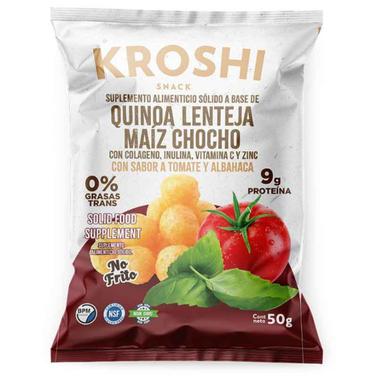 Suplemento Alimenticio Sabor Tomate Y Albahaca Kroshi 50GR