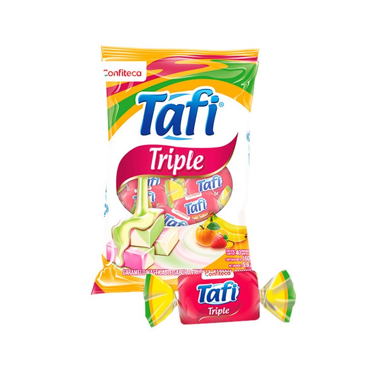 Caramelo Tafi Triple Sabor 200 Gr Caramelo Tafi Triple Sabor 200 Gr