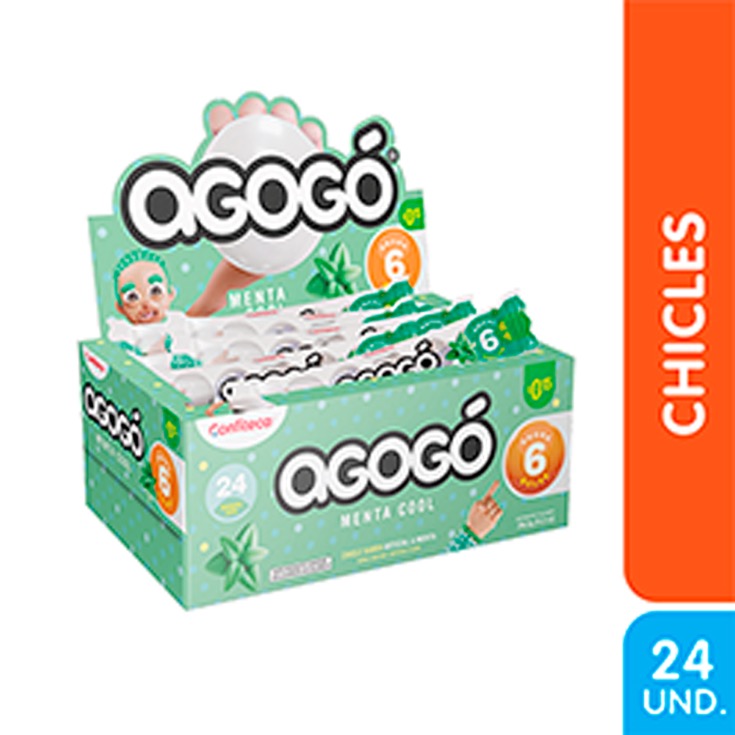 Chicle Bola Menta Cool Agogo 276 gr